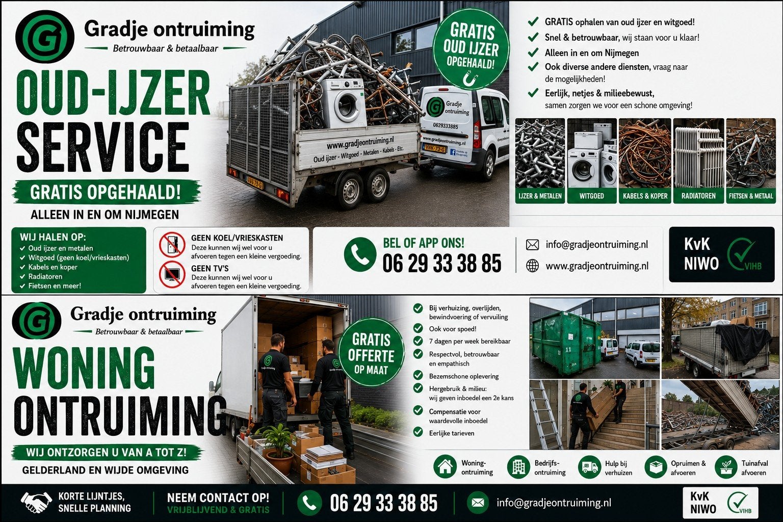 Gratis ophalen oud ijzer Nijmegen E.O | Ook woningontruiming, Ophalen, Gebruikt, ., .