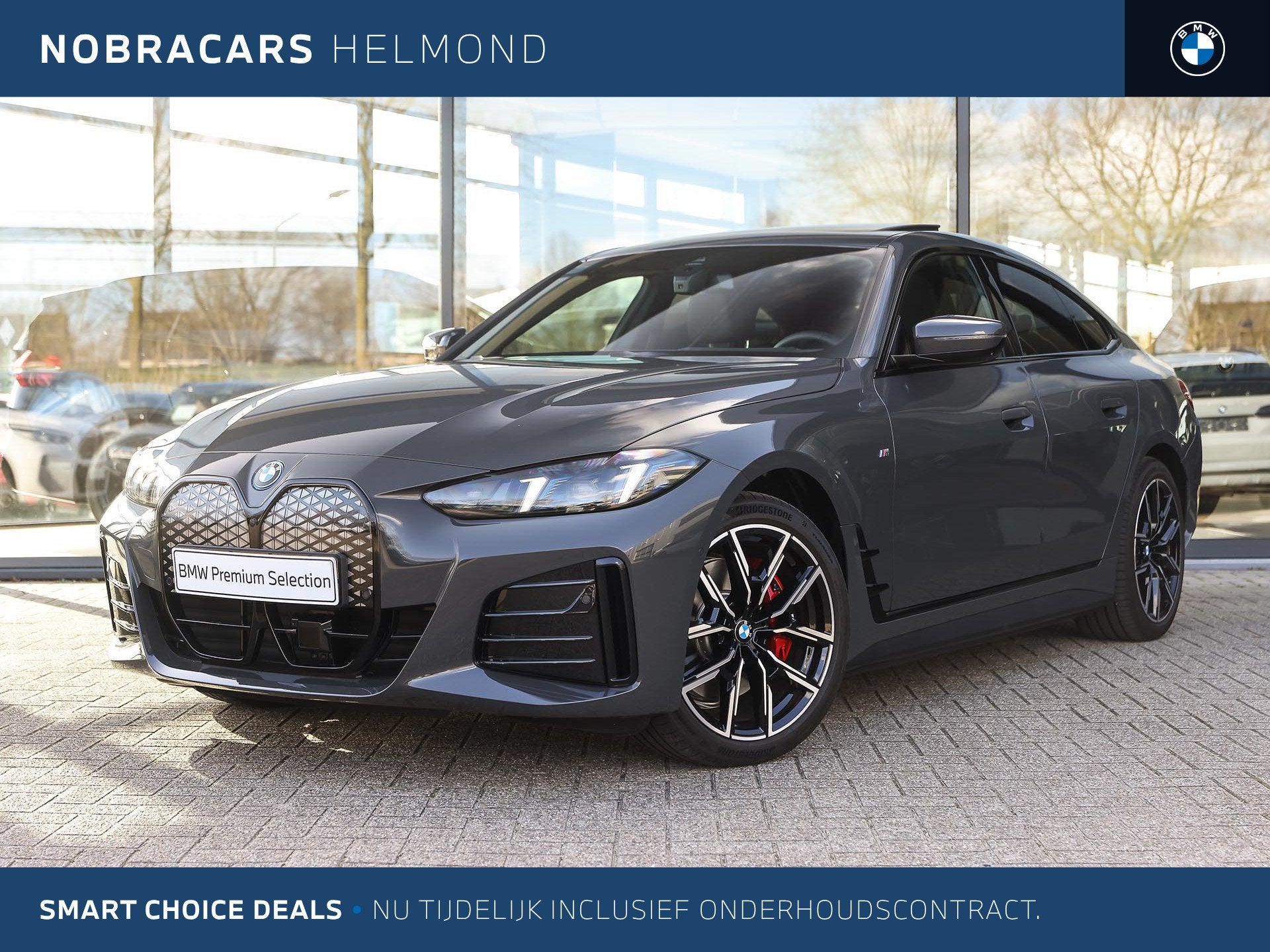 BMW i4 eDrive35 M Sport / Schuif-kanteldak / Adaptieve LED /, Auto's, BMW, 513 km, Achterwielaandrijving, Zwart, Met garantie (alle)