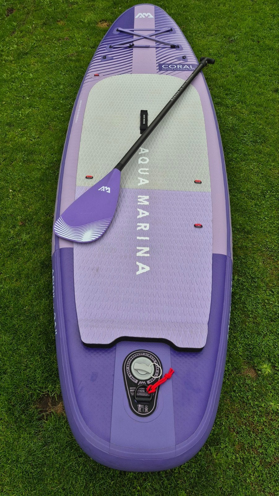 Opblaasbaar SUP board Aqua Marina Coral 10'2" set  compleet, Watersport en Boten, Ophalen, Zo goed als nieuw, SUP-boards