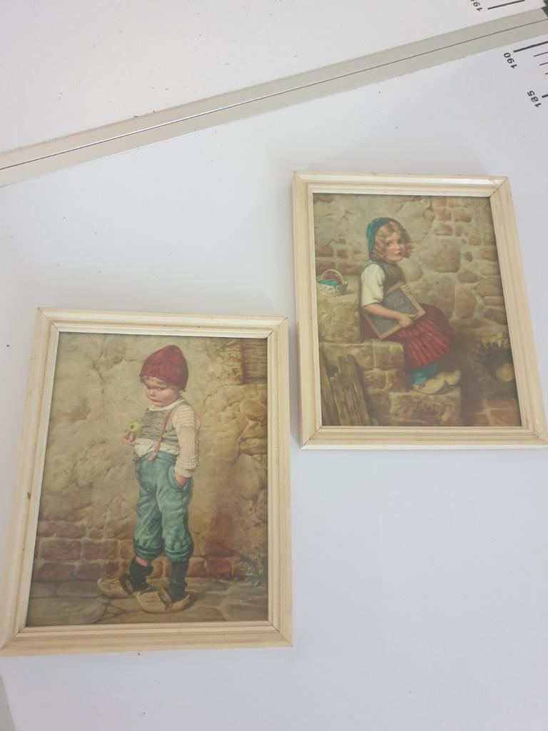 Portretjes houten plaatjes oost west thuis best., Ophalen