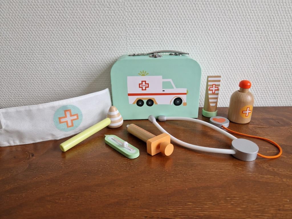 Doktersset/ dokterskoffer Hema compleet en netjes, Ophalen, Zo goed als nieuw