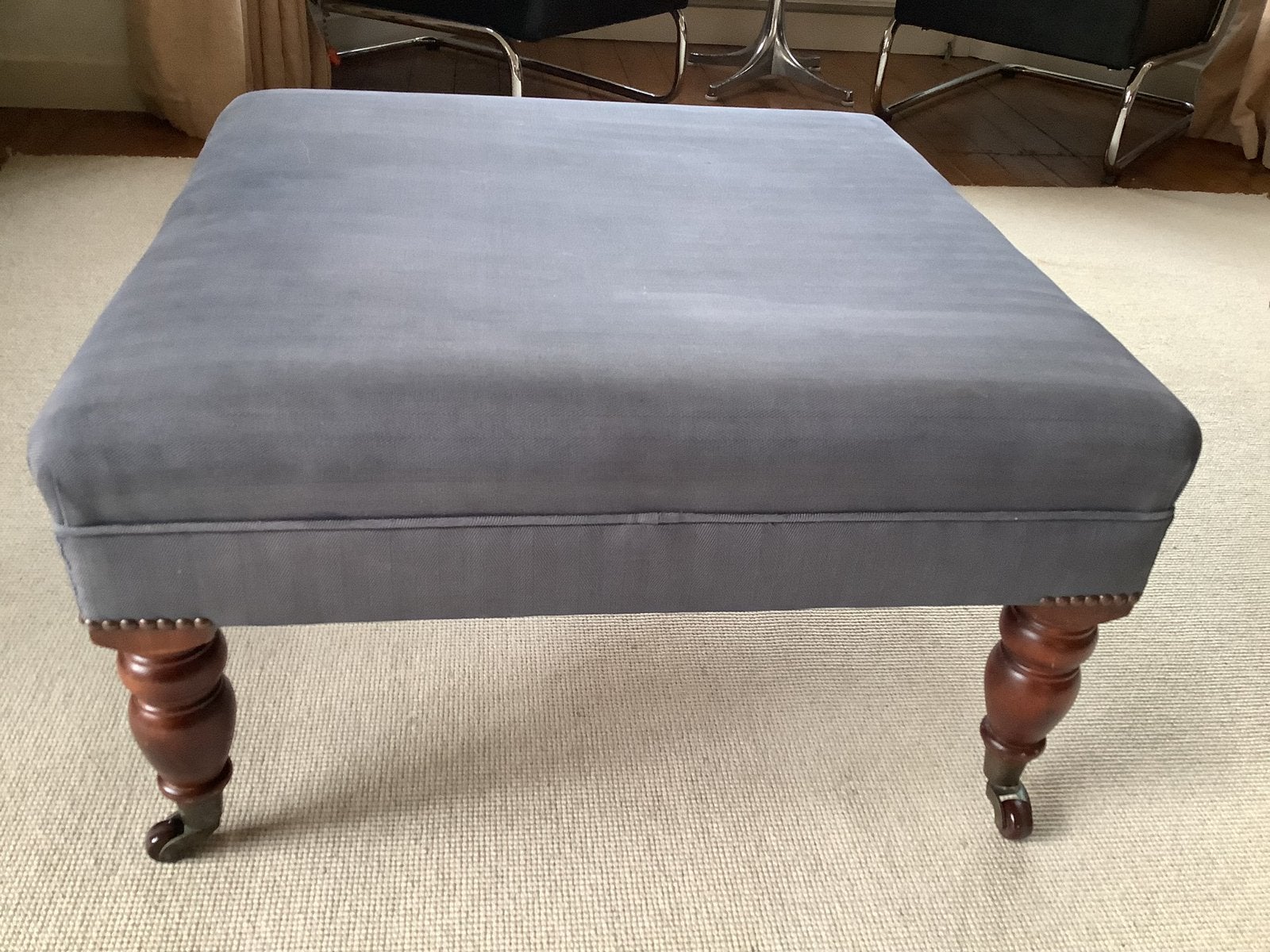 Hocker/ voetenbank van Mulberry 80X80, Huis en Inrichting, Ophalen, Hout, Gebruikt, Klassiek