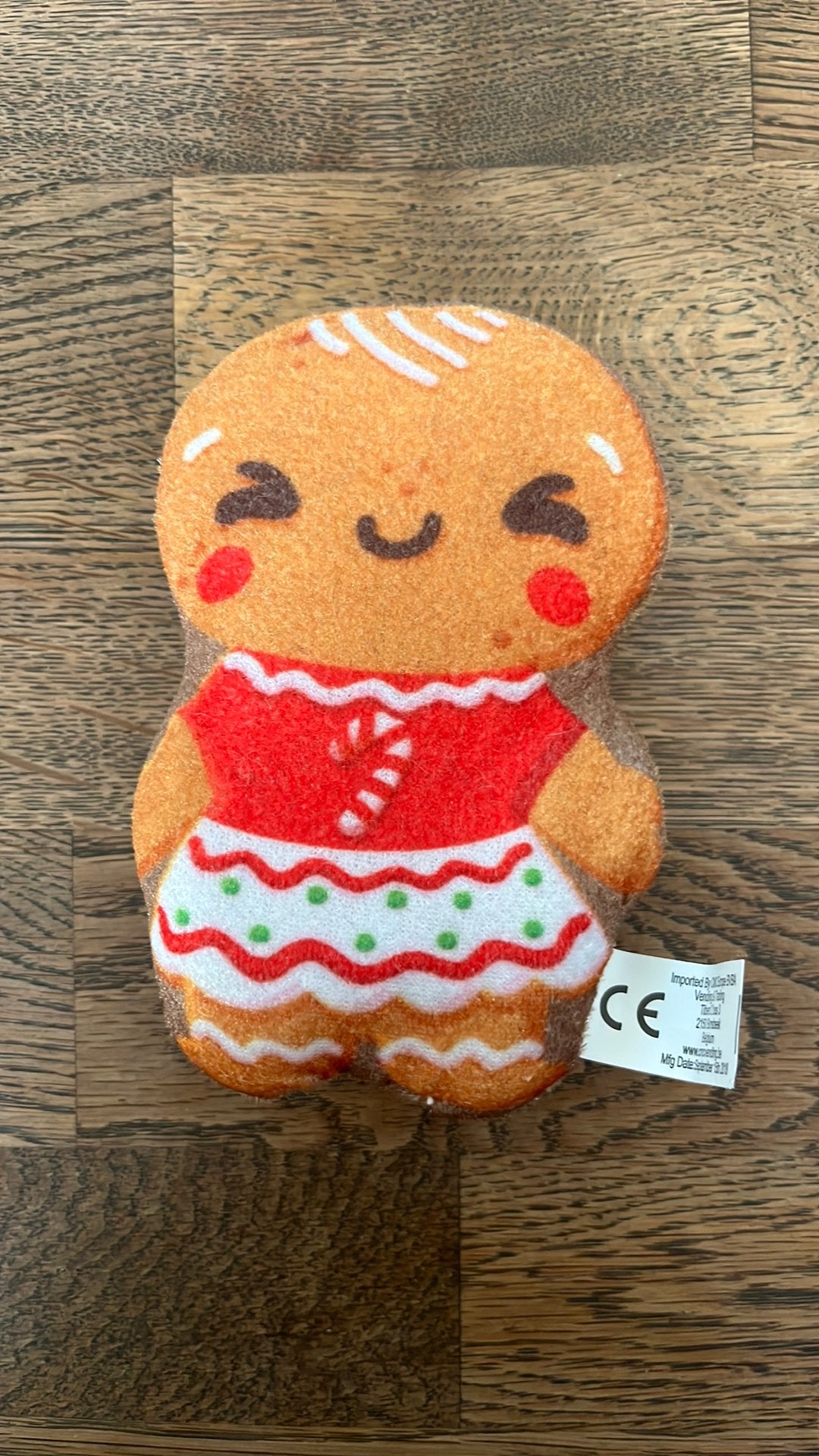 Gingerbread man knuffel, Ophalen of Verzenden, Zo goed als nieuw, Overige typen