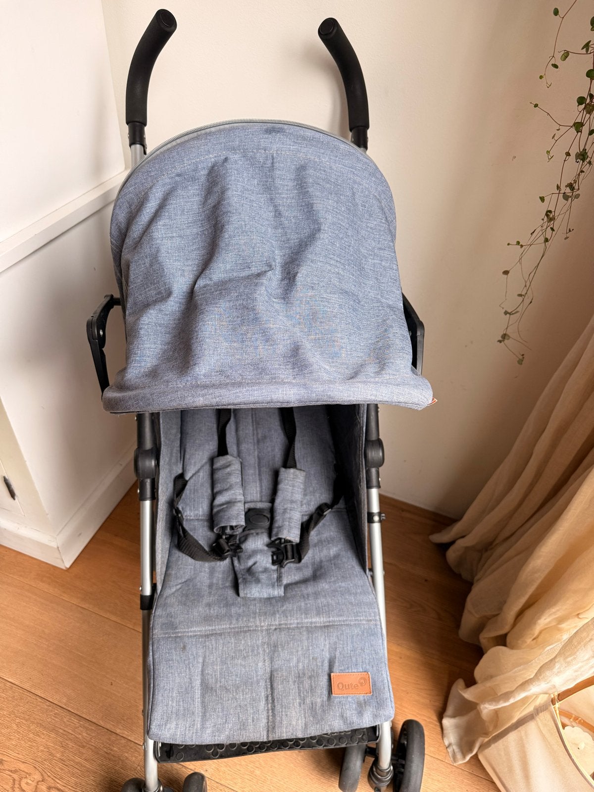 Buggy Qute met reis- en regenhoes, Kinderen en Baby's, Ophalen, Gebruikt, Overige merken, Regenhoes