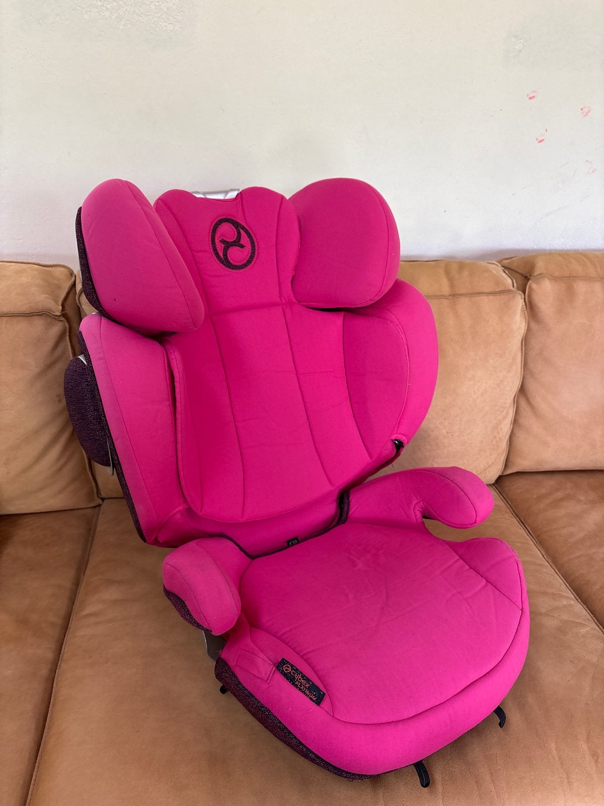 Cybex Z-Fix autostoel roze 15-36 kg met Isofix, 15 t/m 36 kg, Verstelbare rugleuning, Zo goed als nieuw, Isofix
