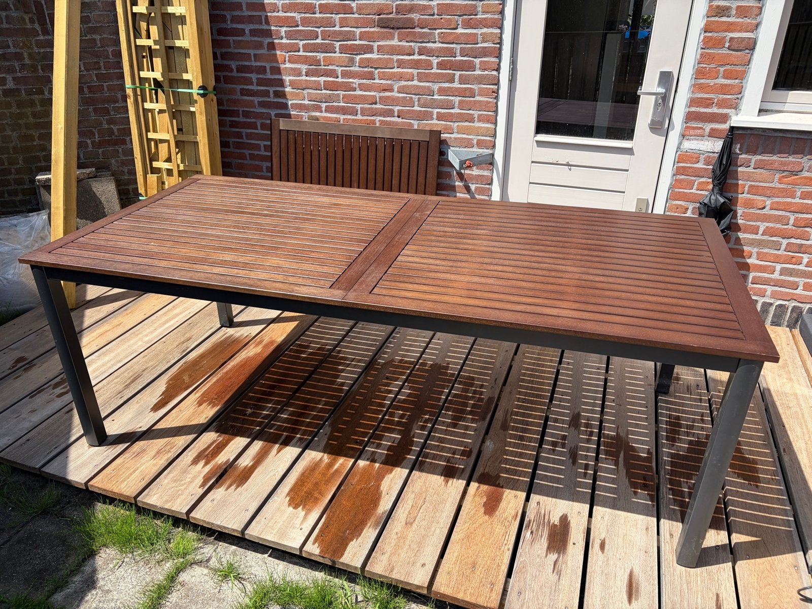 JYSK Jutlandia ULBJERG Uitschuifbare Tuintafel, Ophalen, Gebruikt, Rechthoekig, Hout