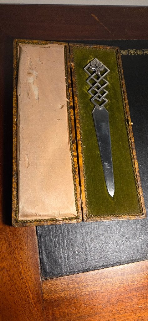 Antiek Verzilverde Briefopener, Ophalen of Verzenden