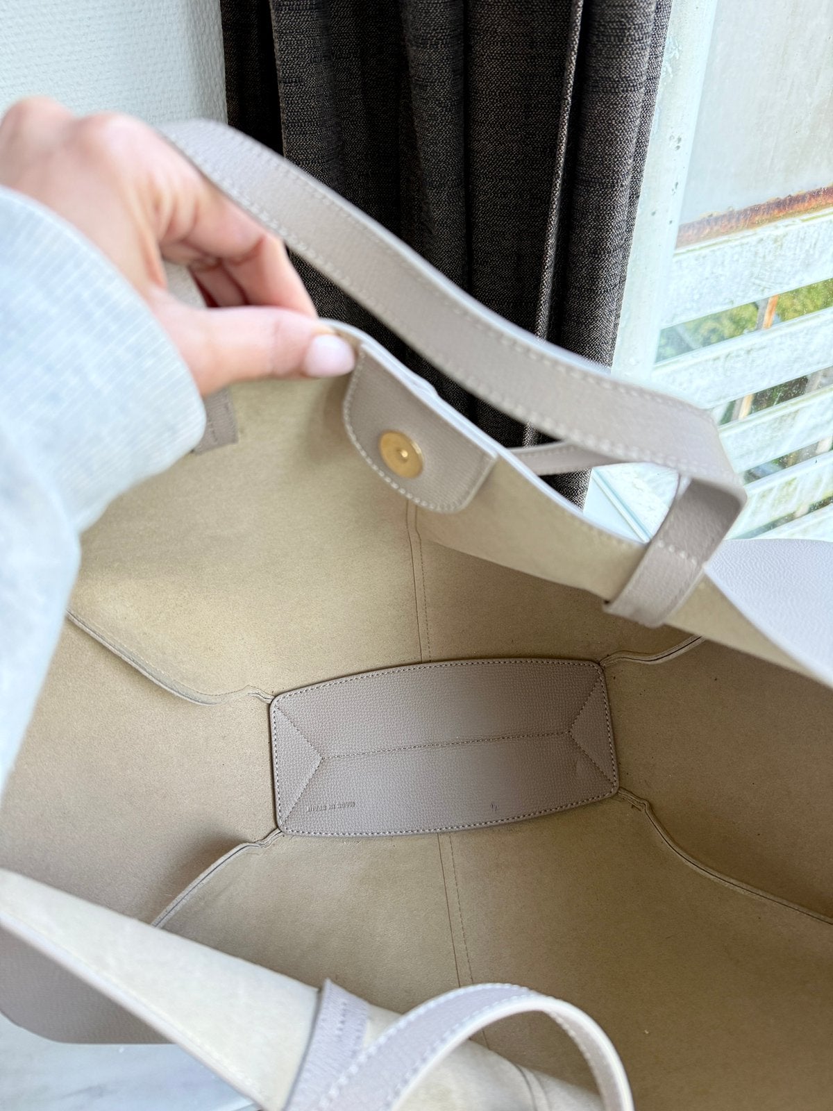 Origineel Polene Cyme Large Tas ZGAN, Sieraden, Tassen en Uiterlijk, Ophalen of Verzenden, Zo goed als nieuw, Bruin, Handtas