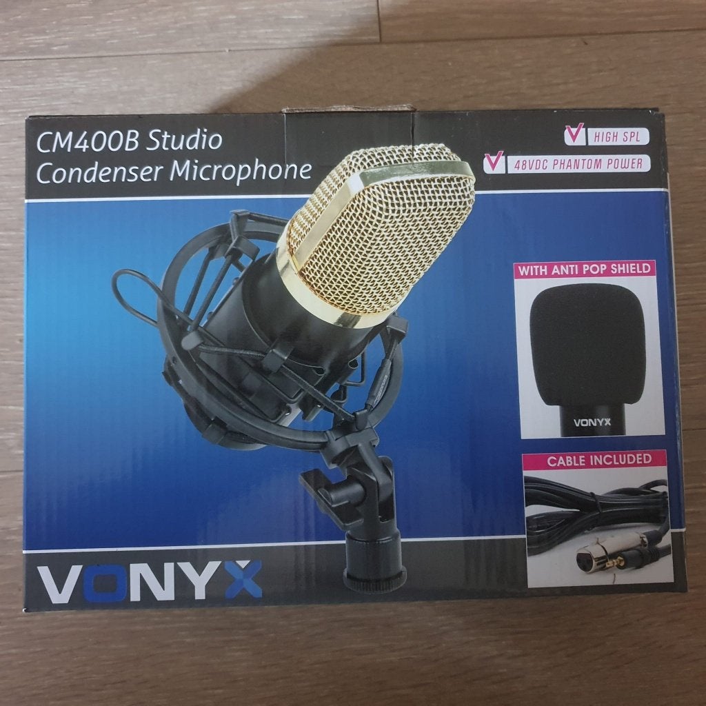 Microfoon Vonyx CM400B, Ophalen of Verzenden, Nieuw, Studiomicrofoon