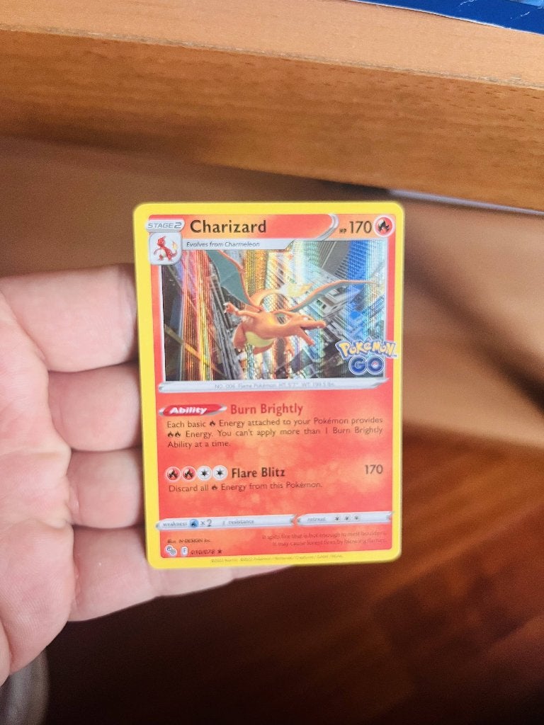 Charizard 010/078 Holo Pokemon GO Game Mint, Verzenden, Zo goed als nieuw, Losse kaart, Foil