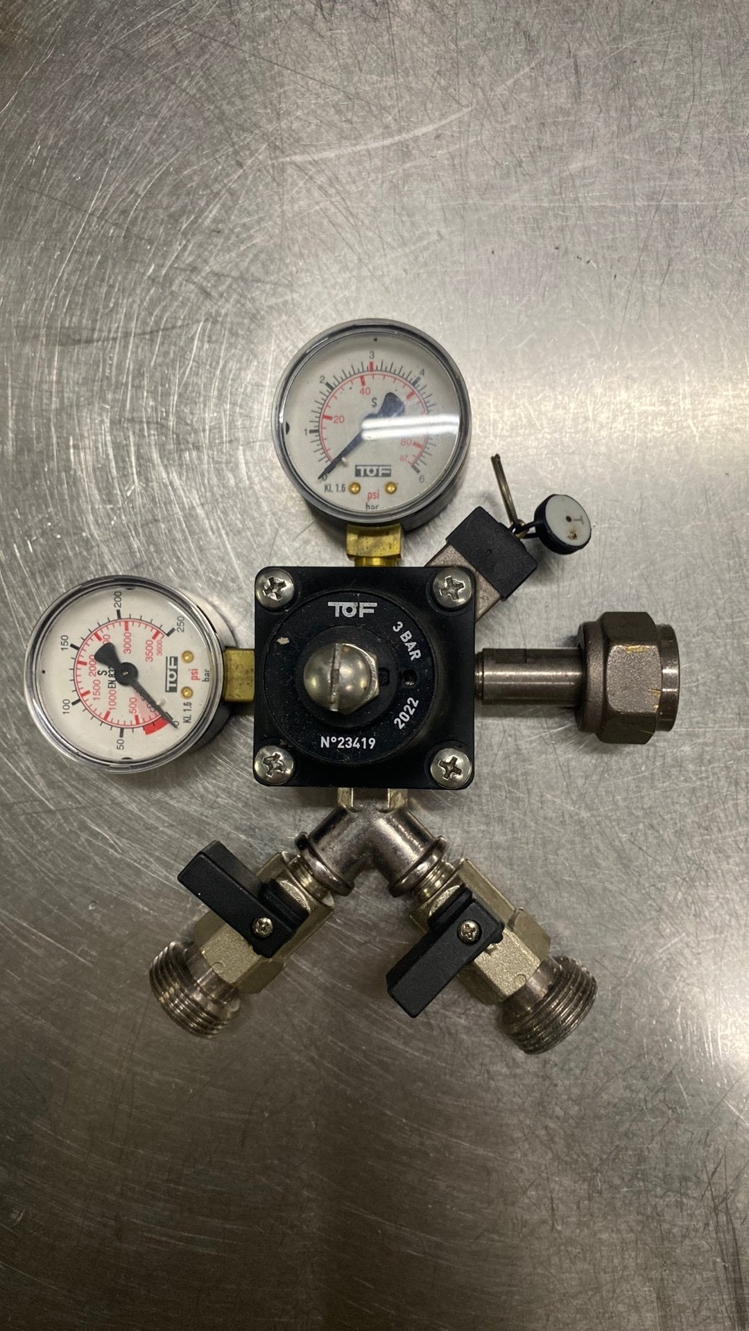 CO2 meter koolzuurgasmeter reduceerventiel biertap, Ophalen of Verzenden, Zo goed als nieuw, Overige merken