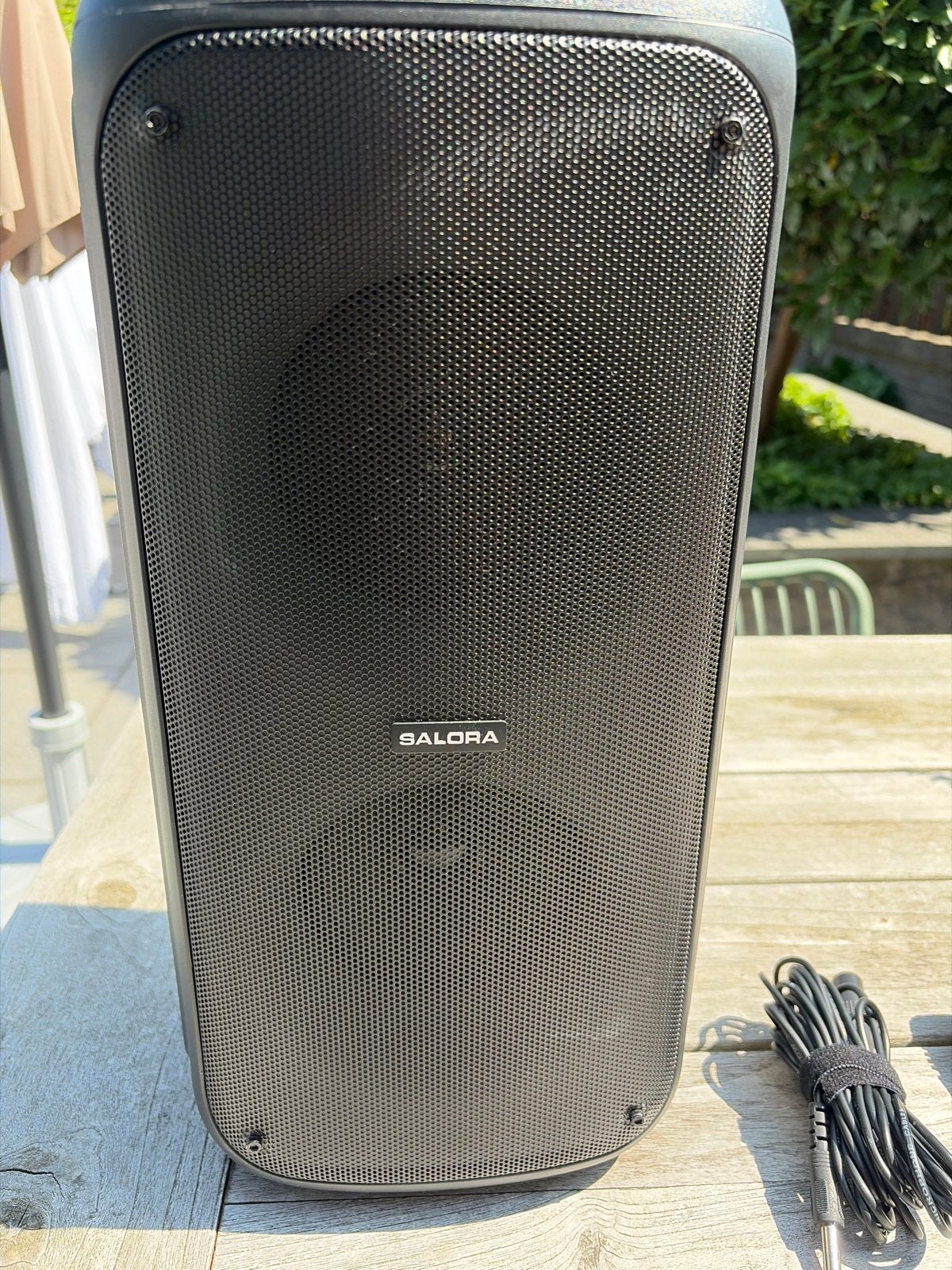 Salora Party Speaker - Krachtig Geluid voor Elk Feest, Audio, Tv en Foto, Luidsprekers, Inclusief kabels, Party speaker, Zo goed als nieuw