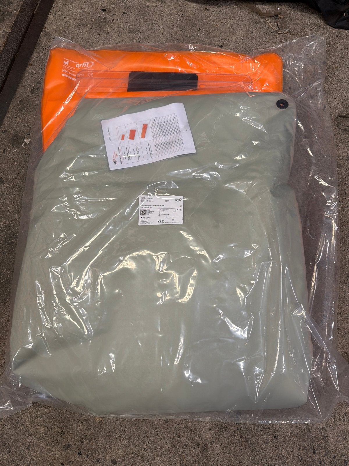 Orfit Vacuum Bag 700 x 1825 mm / 50 liter met indexbalk, Ophalen of Verzenden