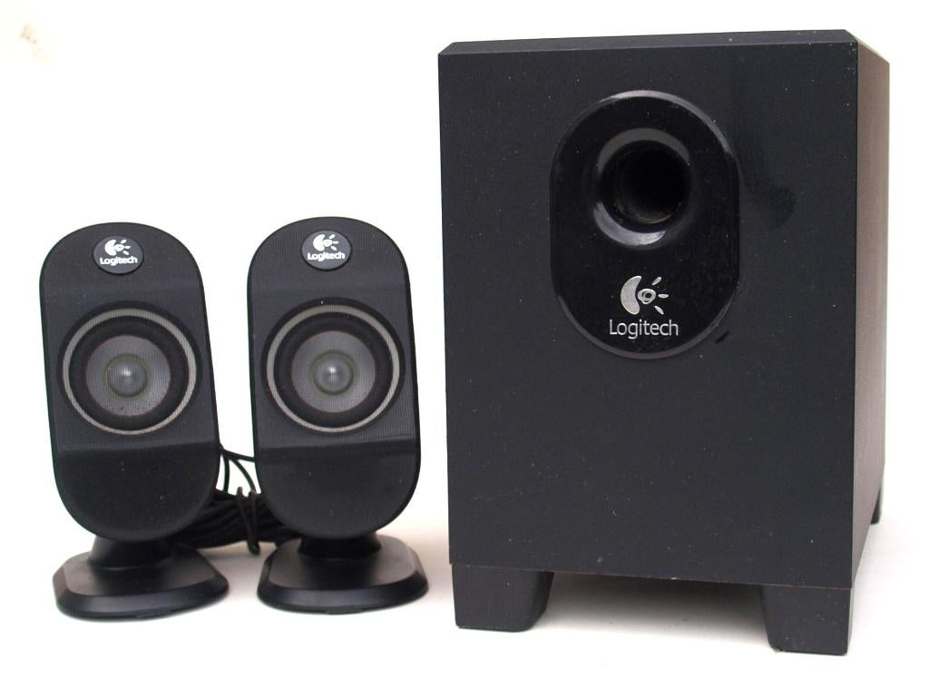 Logitech Speakerset X-210 met subwoofer, Ophalen of Verzenden, Gebruikt