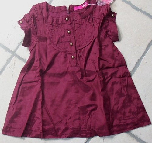 Maat 86 Name It jurk aubergine *NIEUW* (7463), Kinderen en Baby's, Babykleding | Maat 86, Meisje, Jurkje of Rokje, Name it, Nieuw