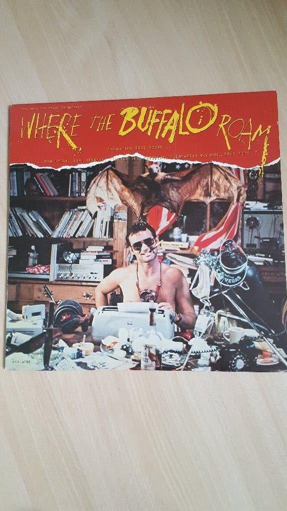 Neil Young- Where the Buffalo Roam LP USA, Cd's en Dvd's, Vinyl | Pop, Originele persing, 1980 - 1989, Ophalen of Verzenden, Zo goed als nieuw