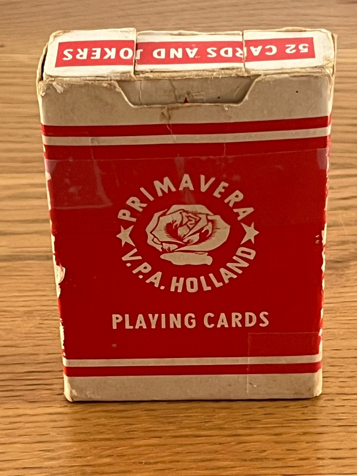 Vintage speelkaarten Primavera V.P.A. Holland kaartspel, Verzamelen, Verzenden, Gebruikt, Speelkaart(en)