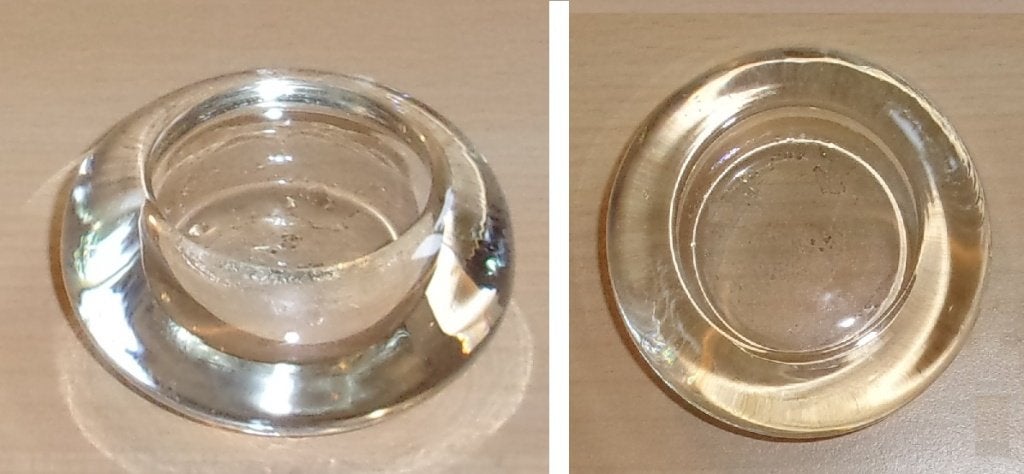 Kandelaar voor waxinelicht, zwaar glas, 6 stuks., Ophalen of Verzenden, Nieuw, Glas, Kandelaar