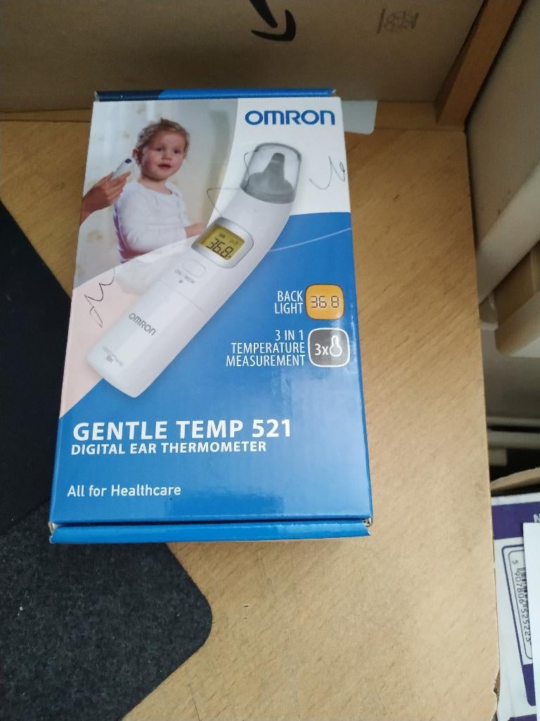 Omron Gentle Temp 521 Oorthermometer Digitaal, Ophalen of Verzenden, Nieuw