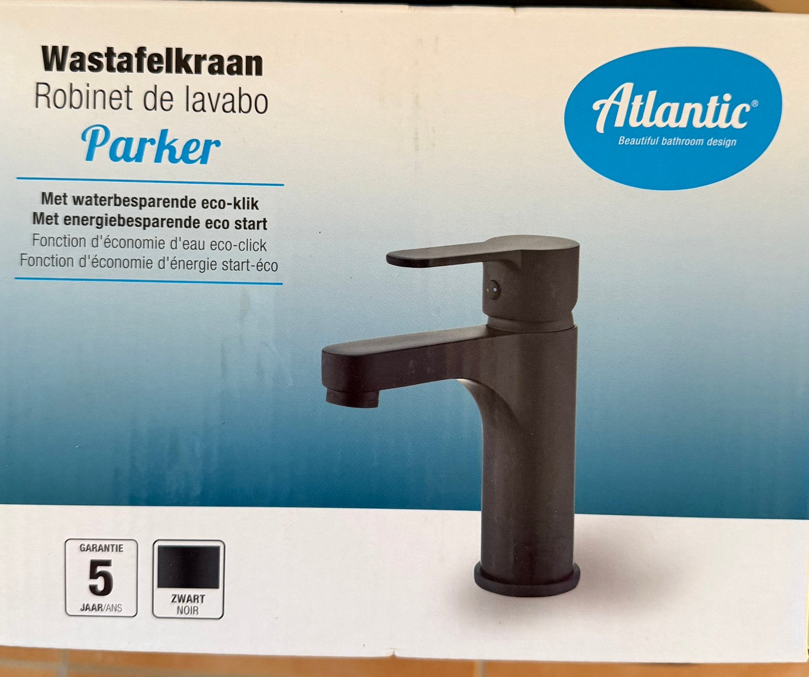 Wastafel kraan zwart, Ophalen, Nieuw, Kraan