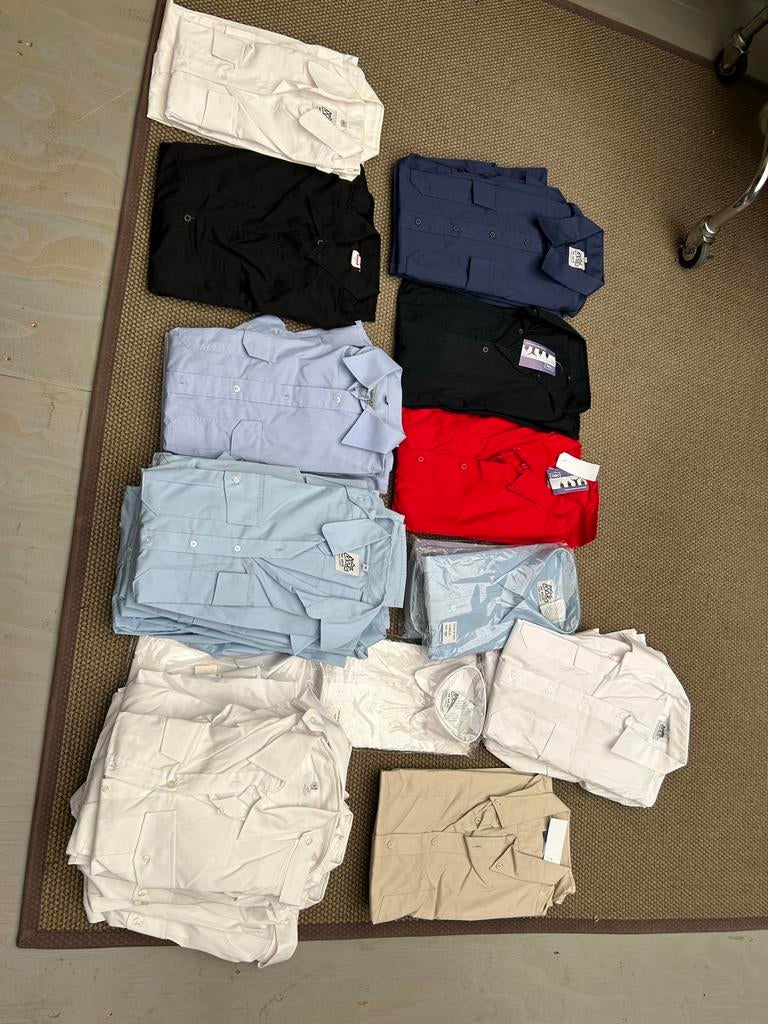 35 Overhemden: Diverse Kleuren, Maten & Merken - Nieuw/Z.G.A, Ophalen, Zo goed als nieuw, Wit, Overige halswijdtes