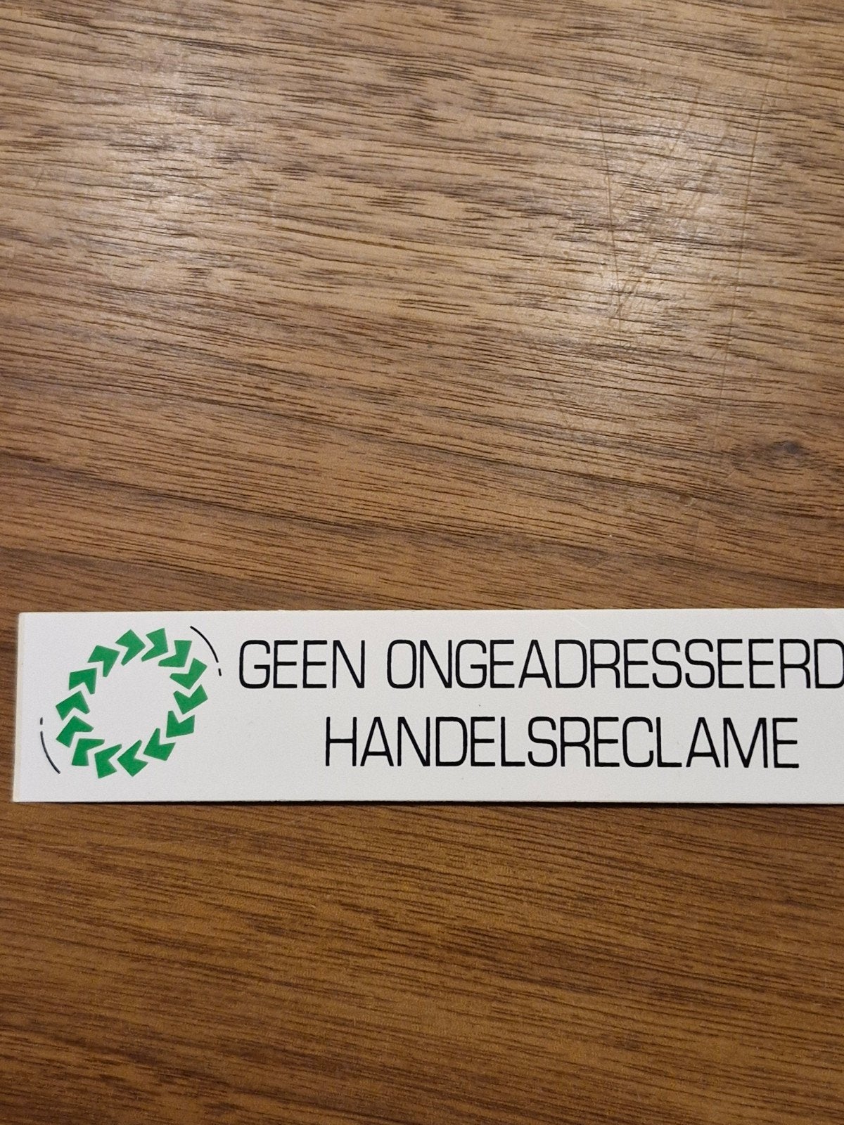 8739 Nee/Nee sticker voor brievenbus, Ophalen of Verzenden, Nieuw, Overige typen