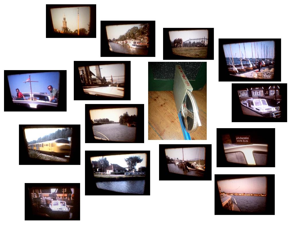 8mm film amateur 1972 - met boot door N-Holland - 1x120mtr, Ophalen of Verzenden, 8mm film