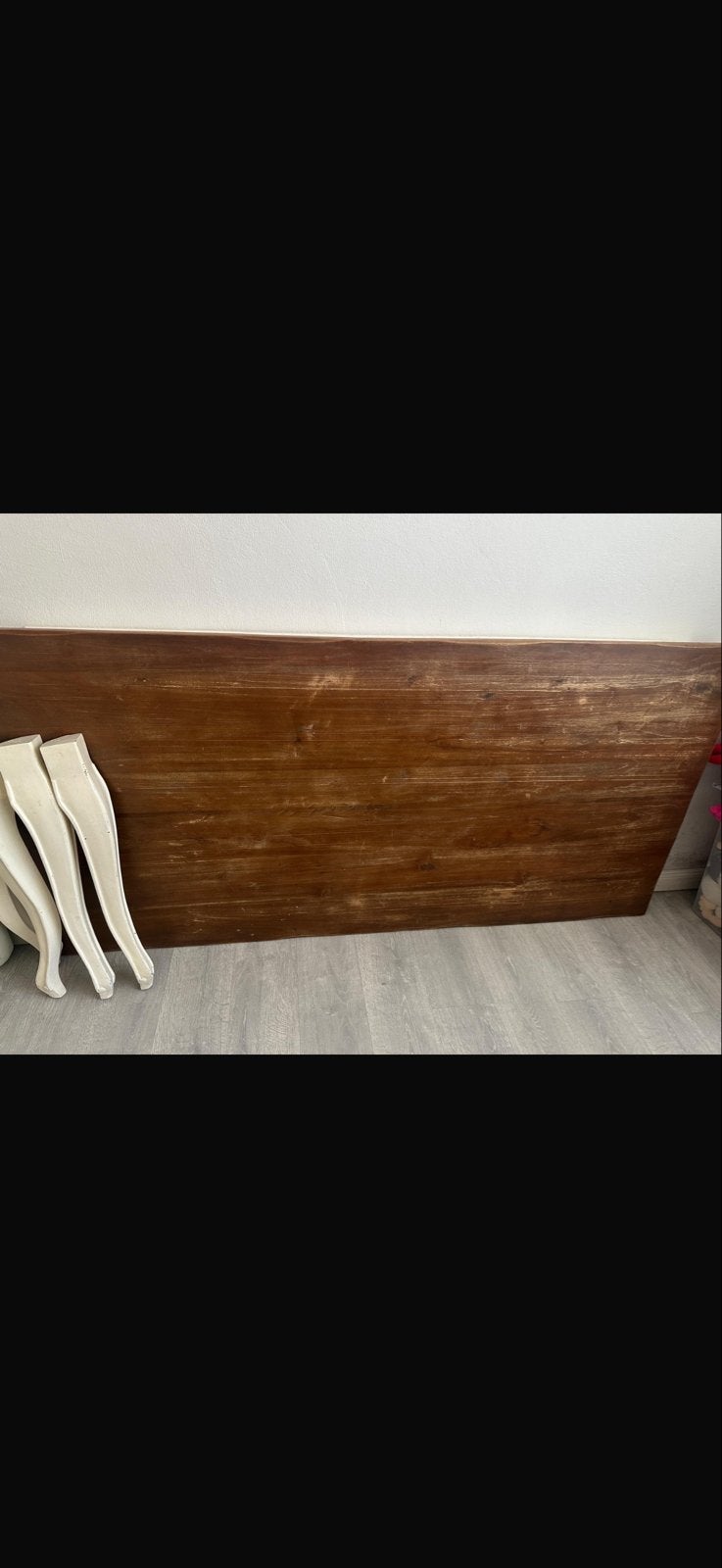 Houten tafelblad met losse poten, Huis en Inrichting, Ophalen, Gebruikt, 50 tot 100 cm, Vijf personen of meer