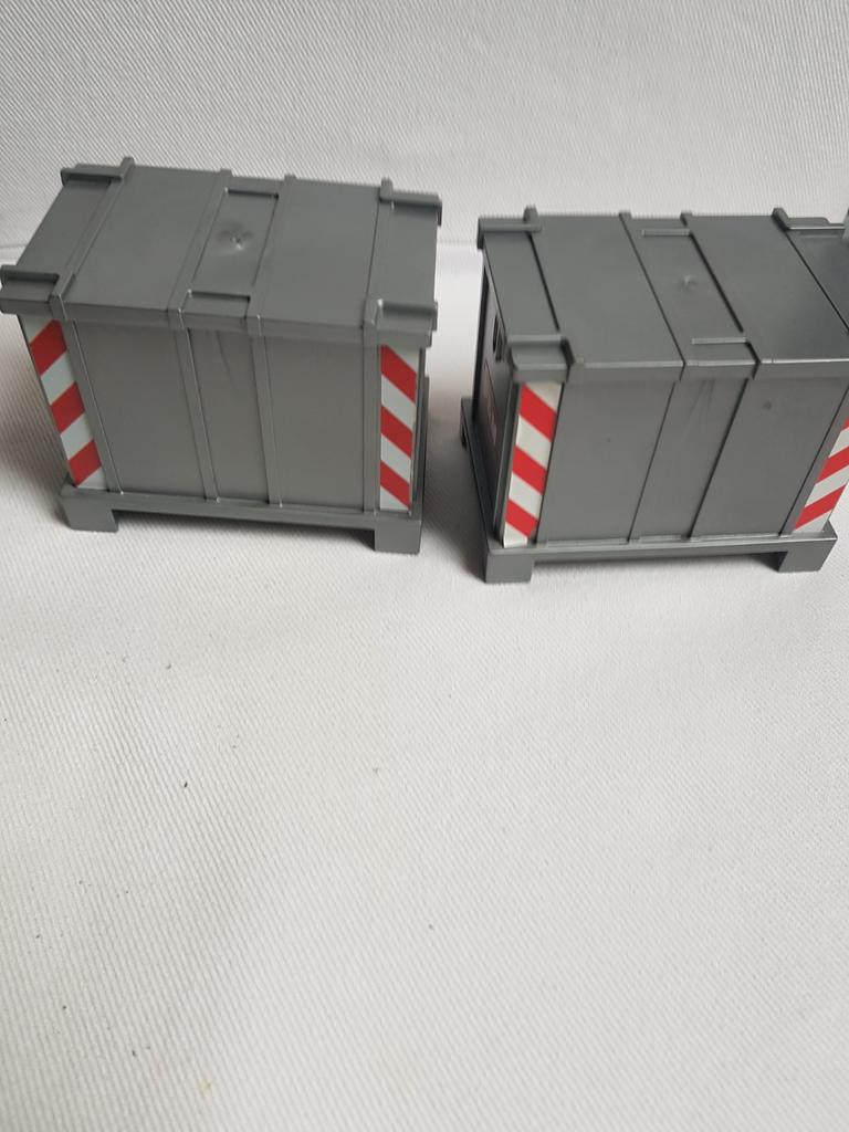 2 playmobiel containers, Kinderen en Baby's, Speelgoed | Playmobil, Ophalen of Verzenden, Gebruikt, Los playmobil