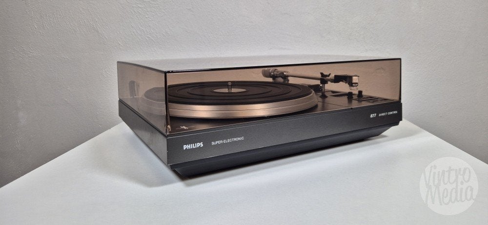 Philips AF 877 Platenspeler | Half-Automatisch | GP401 MKII, Philips, Automatisch, Refurbished, Ophalen of Verzenden