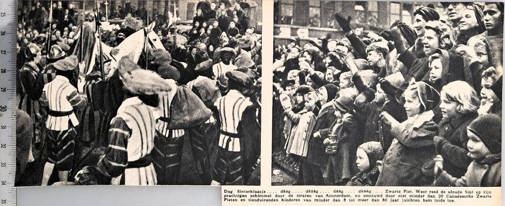 Amsterdam1945, Sint intocht met 20 Canadeese Pieten, Verzamelen, Verzenden, 1940 tot 1960, Gebruikt, Overige onderwerpen