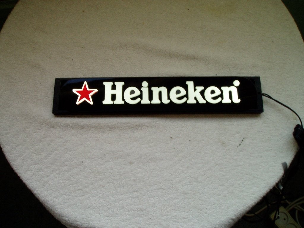 Mooi klein lampje van Heineken orgineel, Ophalen, Gebruikt, Lichtbak of (neon) lamp