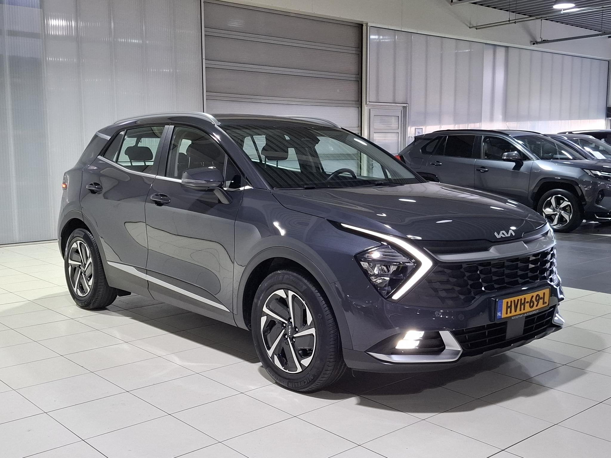 Kia Sportage 1.6 T-GDi MHEV DynamicLine Trekhaak, Apple Carp, Auto's, Stof, Gebruikt, Euro 6, 4 cilinders