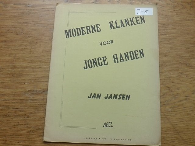 Moderne klanken voor jonge handen jan jansen - piano, Gebruikt, Ophalen of Verzenden, Artiest of Componist, Piano