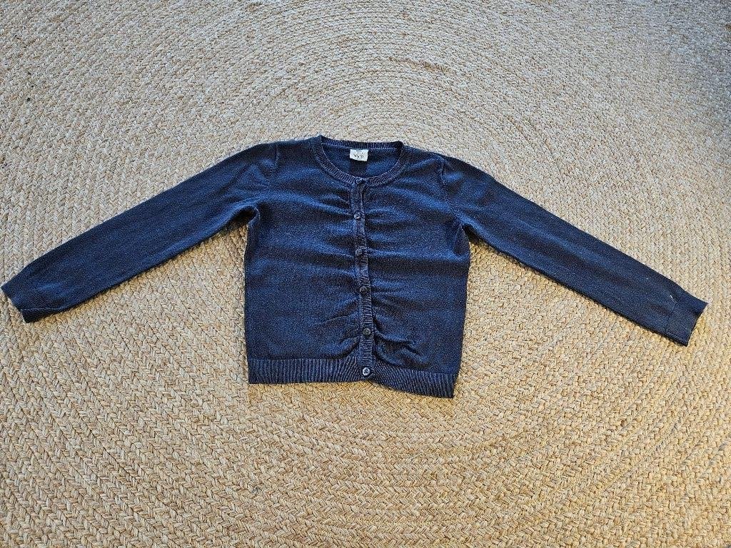 Blauw vest van de Hema, maat 110-116, Meisje, Trui of Vest, Ophalen of Verzenden, Zo goed als nieuw