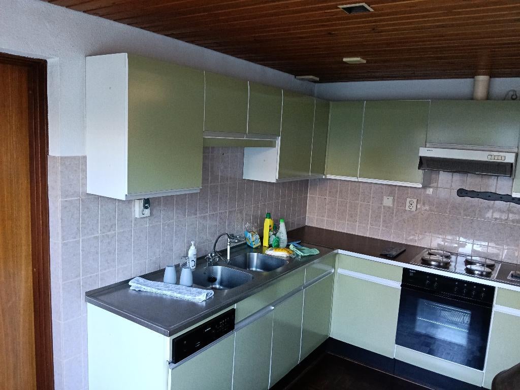 Retro keuken, Ophalen, Gebruikt, Hoekkeuken, Hoogglans of Gelakt