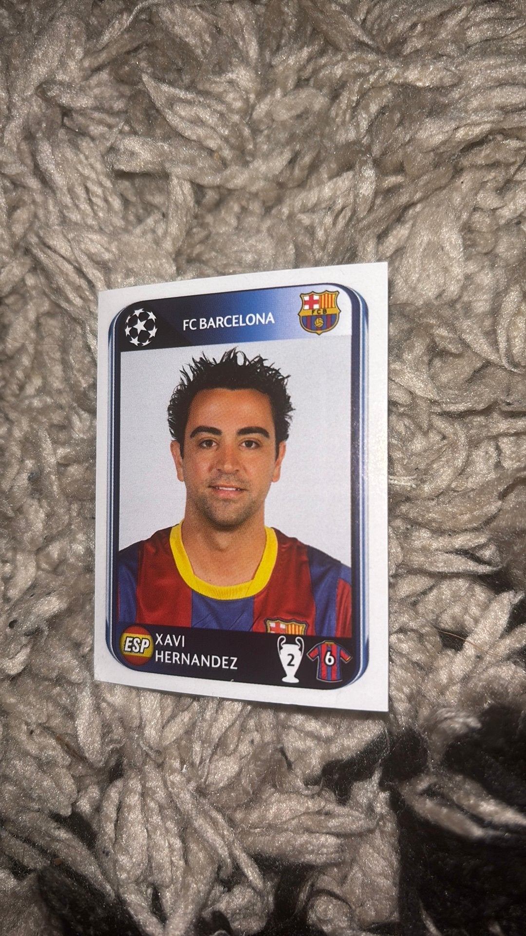 Panini voetbalplaatje 2010-2011 xavi fc barcelona, Ophalen of Verzenden, Zo goed als nieuw, Buitenlandse clubs, Poster, Plaatje of Sticker