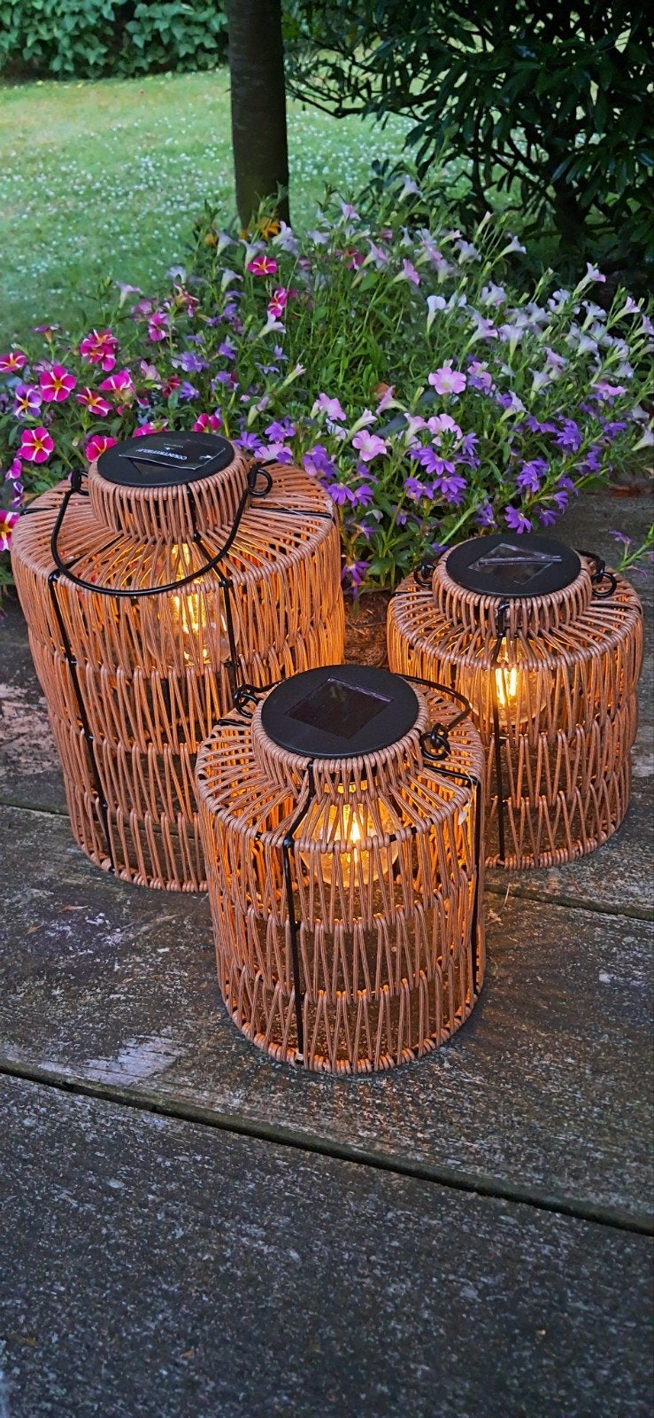 Diverse Solarlampen, Lantaarns & Tuinstekers - Potterie Mori, Tuin en Terras, Buitenverlichting, Ophalen of Verzenden, Zonne-energie