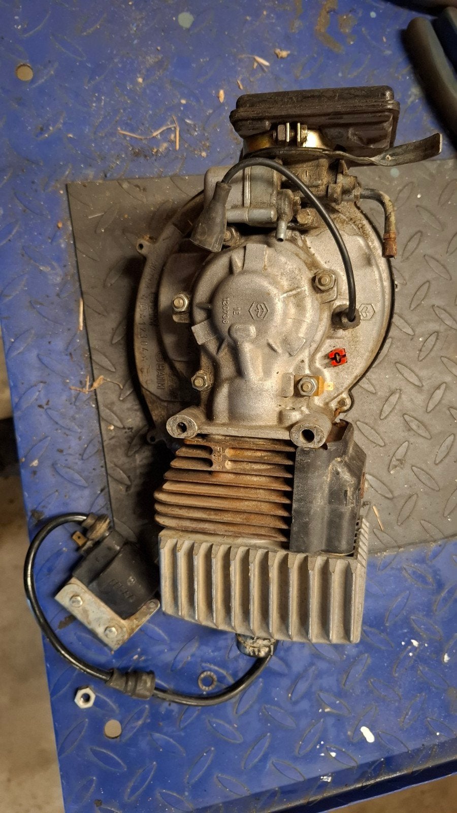 te koop gilera cba moter werking onbekend met compressi, Ophalen, Gebruikt, Blok, Gilera cba piaggio vespa