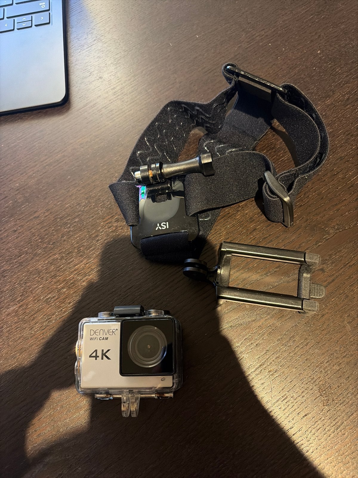 Denver 4K WiFi-Cam met accessoires, Audio, Tv en Foto, Ophalen of Verzenden, Zo goed als nieuw, Overige merken