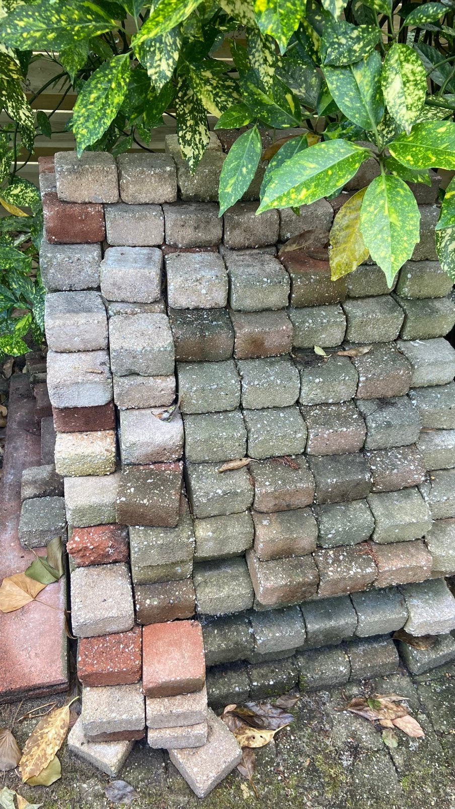 Gebruikte gekleurde koppelstones, 10x10cm, Ophalen, Zo goed als nieuw, Beton, Klinkers