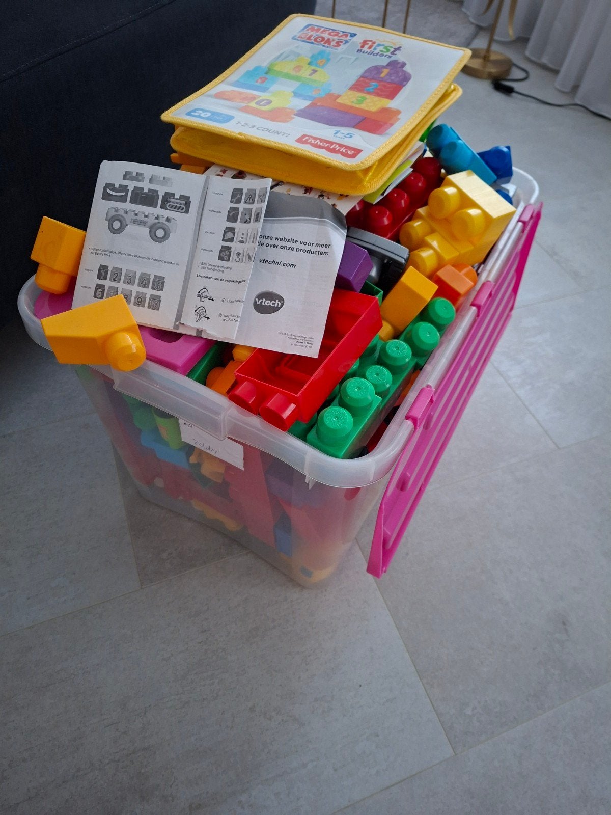 Grote doos met diverse bouwblokken (Mega Bloks), Ophalen of Verzenden, Gebruikt, Megabloks