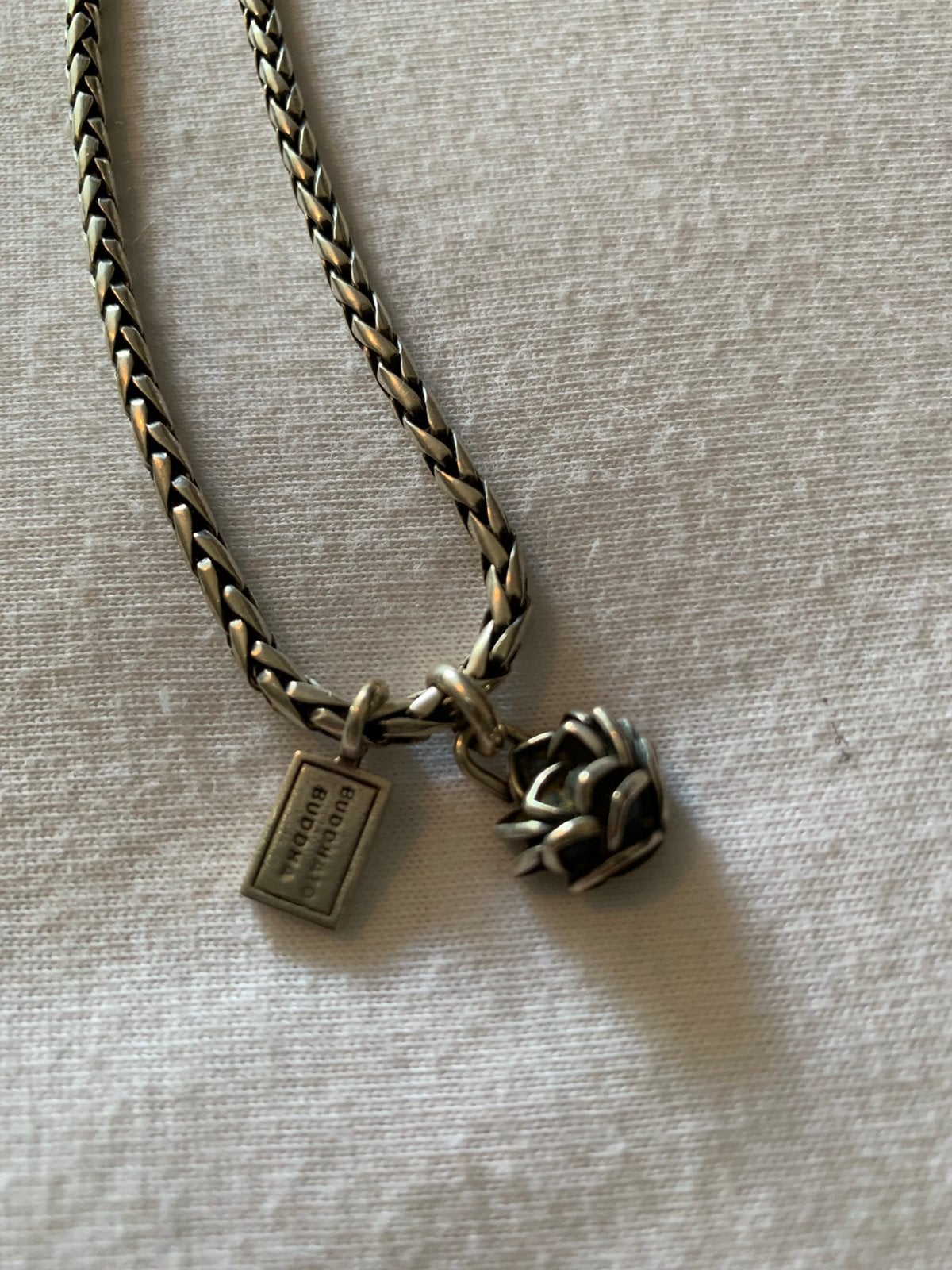 Buddha to buddha damesketting, Ophalen, Zo goed als nieuw, Zilver