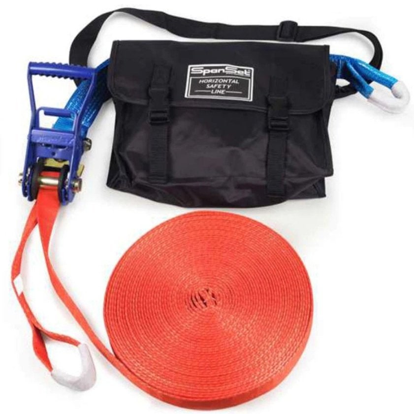 Span-Set Sjorband / Horizontal Safety Line - 20 meter, Ophalen, Zo goed als nieuw, 5 meter of hoger, Nvt