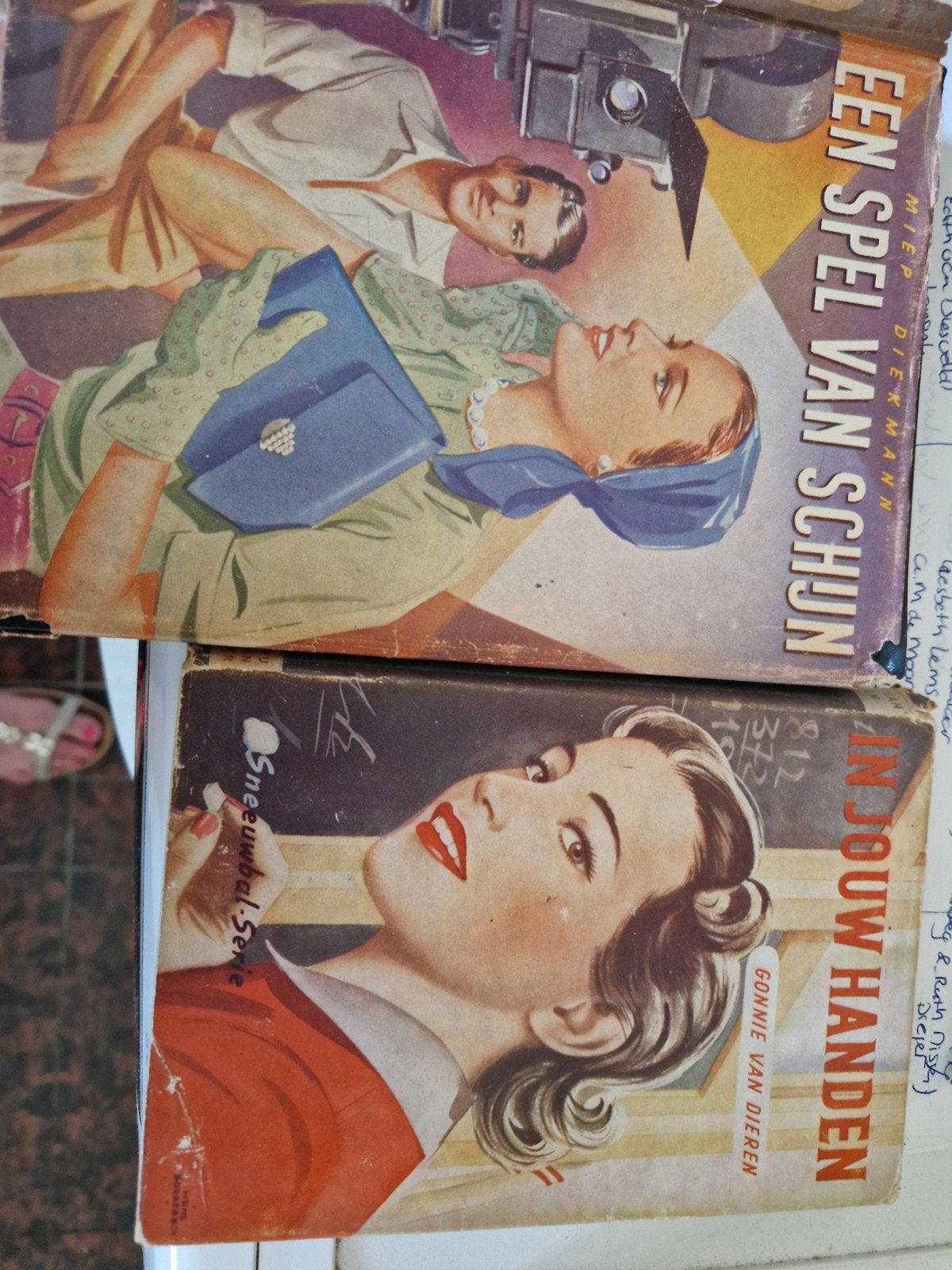 Vintage Meisjesboeken: Een Spel van Schijn & In Jouw Handen, Verzenden, Gelezen, Miep Diekmann, Gonnie van Dieren, Nederland