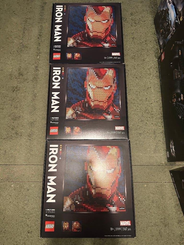 3x Lego Art Marvel Studios Iron Man (31199), Ophalen, Overige thema's, Nieuw, Complete set