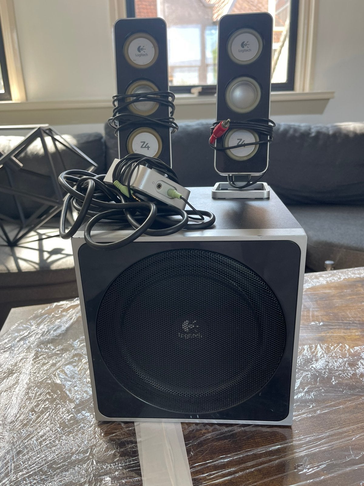 Logitech z4 2.1 speaker set, Computers en Software, Pc speakers, Ophalen, Zo goed als nieuw