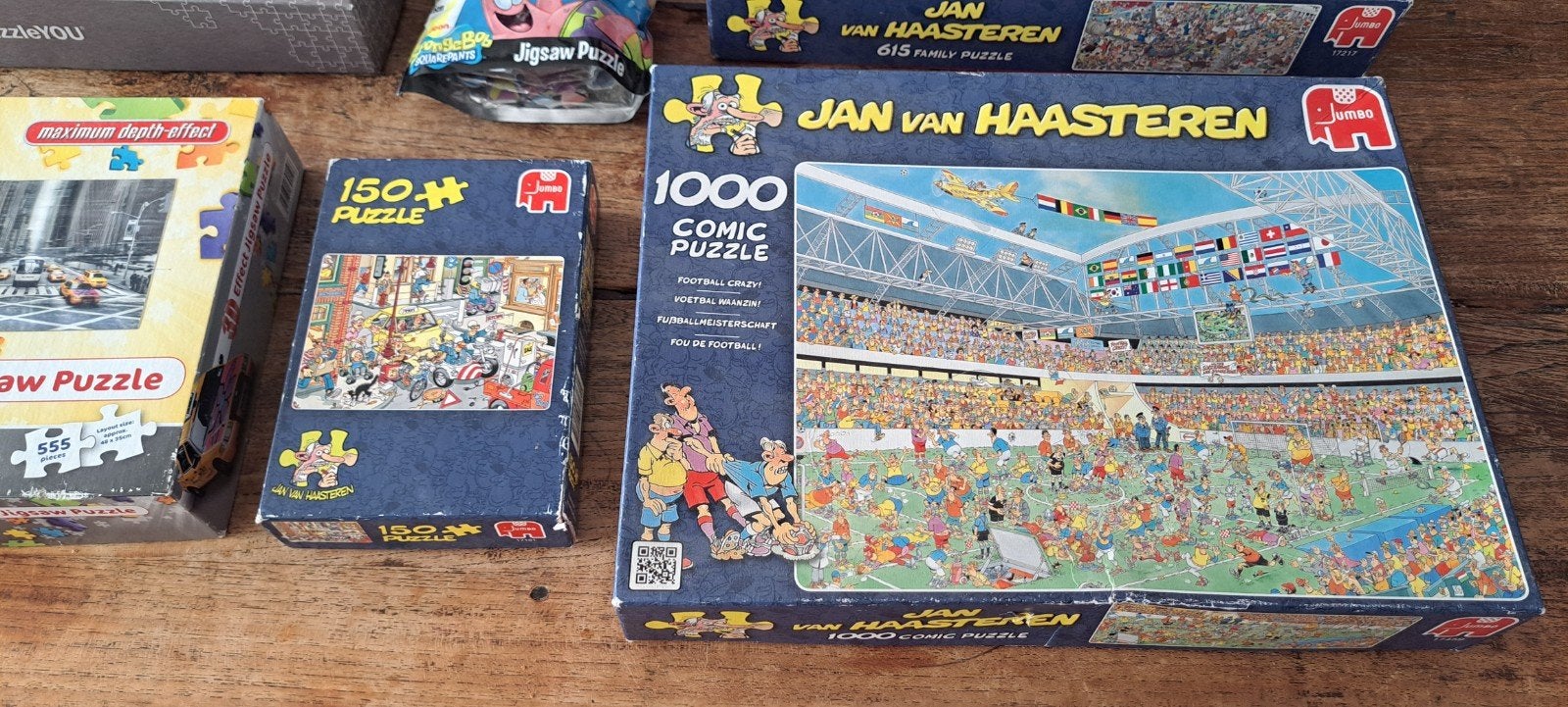 Puzzels - o.a. Jan van Haasteren - Diverse Aantallen Stukjes, Ophalen, 500 t/m 1500 stukjes, Gebruikt, Legpuzzel