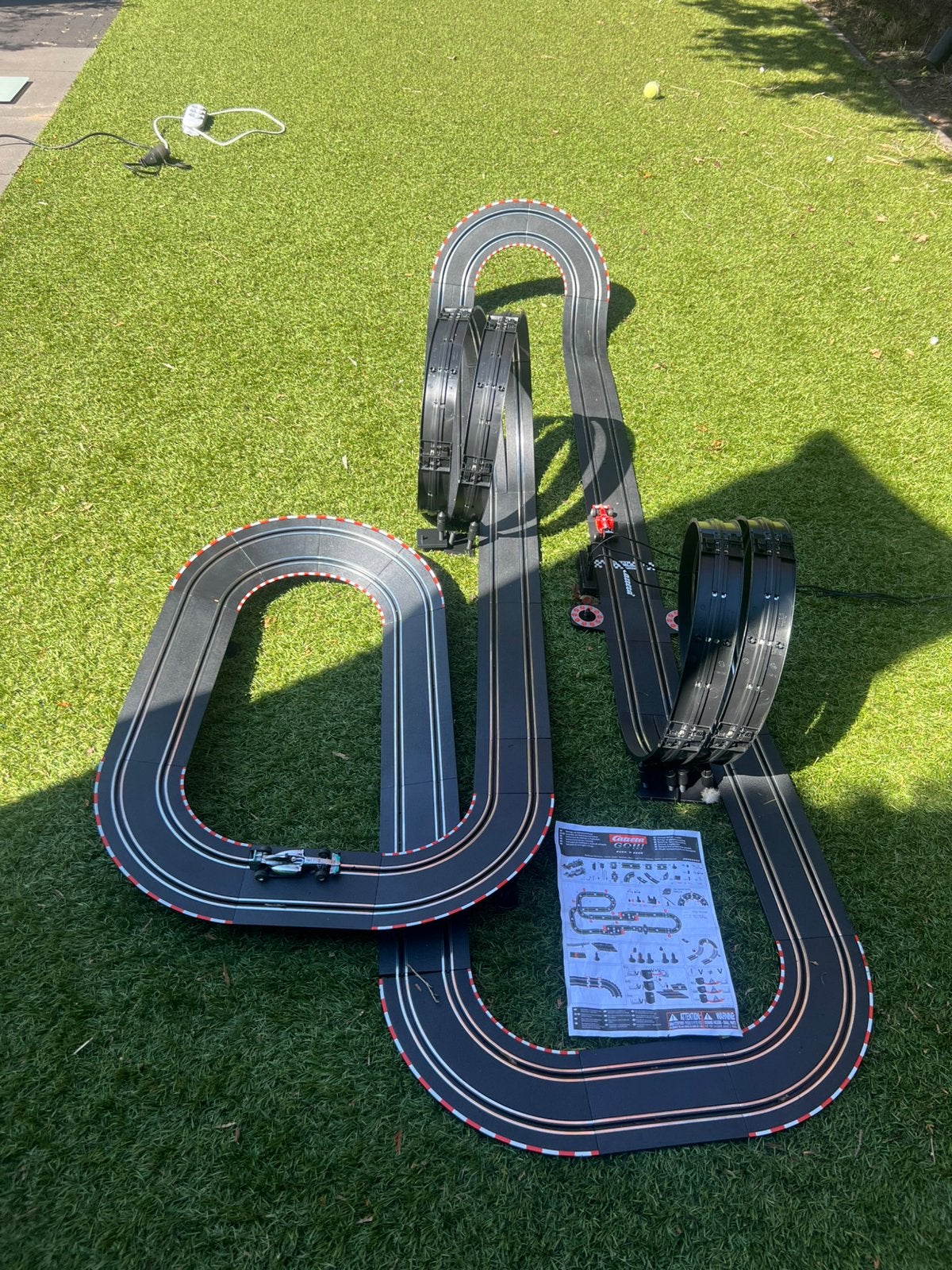 Formule 1 carrera racebaan met mini formule 1 auto’s, Ophalen of Verzenden, Zo goed als nieuw