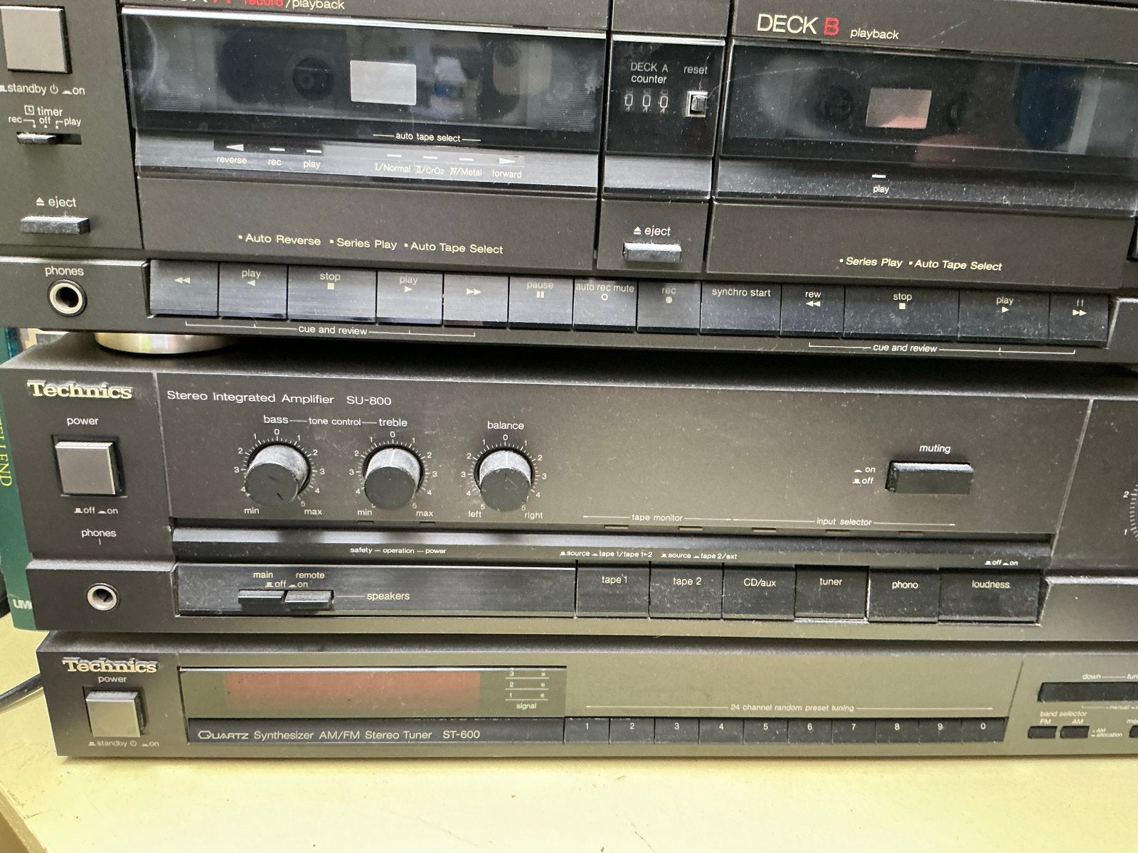 Foto 4 van Complete Technics Stereo Set + Speakers + Afstandsbediening